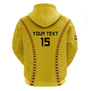 Custom Ghana Football Hoodie Mix Adinkra Pattern