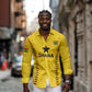 Custom Ghana Football Long Sleeve Button Shirt Mix Adinkra Pattern