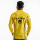 Custom Ghana Football Long Sleeve Polo Shirt Mix Adinkra Pattern