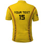 Custom Ghana Football Polo Shirt Mix Adinkra Pattern