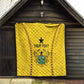 Custom Ghana Football Quilt Mix Adinkra Pattern