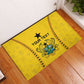 Custom Ghana Football Rubber Doormat Mix Adinkra Pattern