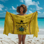 Custom Ghana Football Sarong Mix Adinkra Pattern