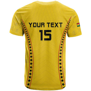 Custom Ghana Football T shirt Mix Adinkra Pattern