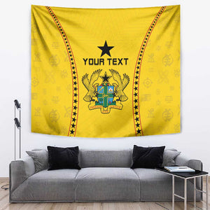 Custom Ghana Football Tapestry Mix Adinkra Pattern