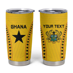 Custom Ghana Football Tumbler Cup Mix Adinkra Pattern