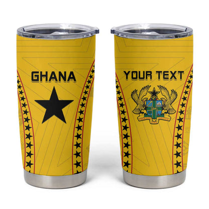 Custom Ghana Football Tumbler Cup Mix Adinkra Pattern
