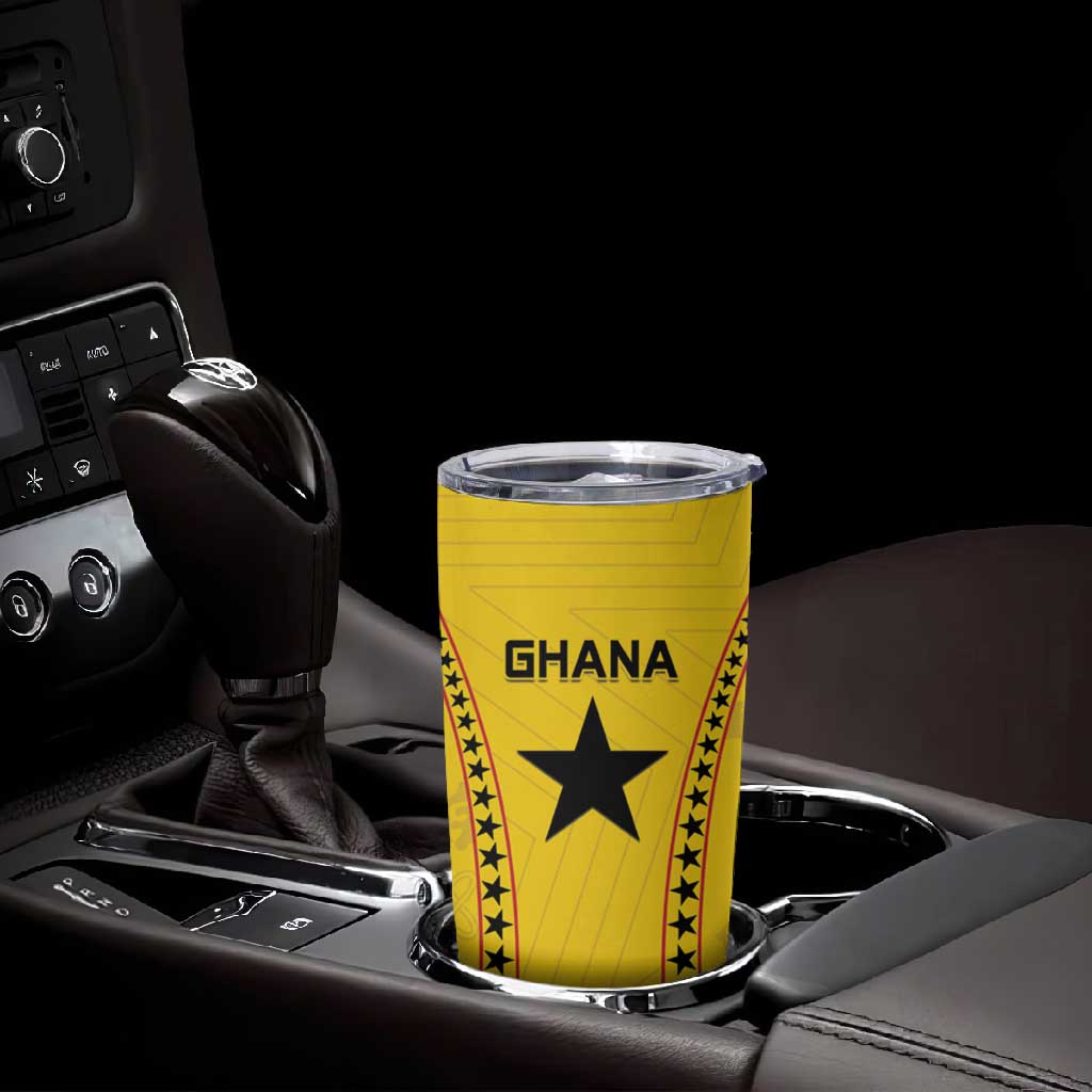 Custom Ghana Football Tumbler Cup Mix Adinkra Pattern