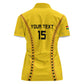 Custom Ghana Football Women Polo Shirt Mix Adinkra Pattern