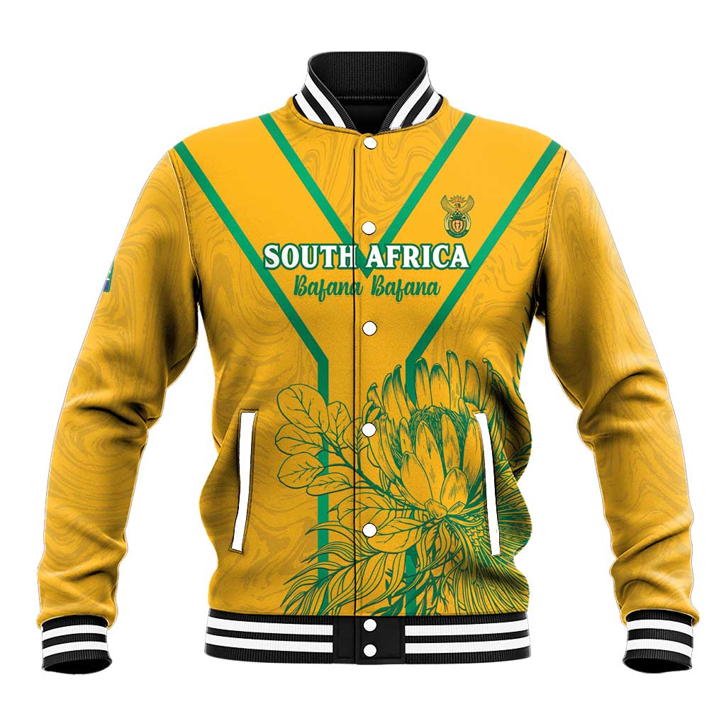 Custom Afro South Africa Soccer Baseball Jacket Go Champions