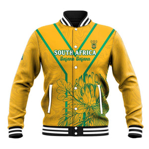 Custom Afro South Africa Soccer Baseball Jacket Go Champions