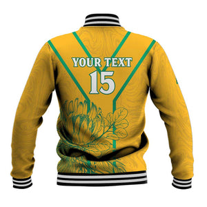 Custom Afro South Africa Soccer Baseball Jacket Go Champions