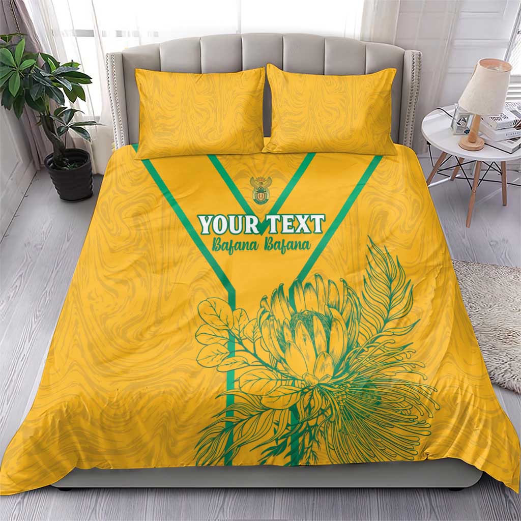 Custom Afro South Africa Soccer Bedding Set Go Champions
