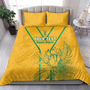 Custom Afro South Africa Soccer Bedding Set Go Champions