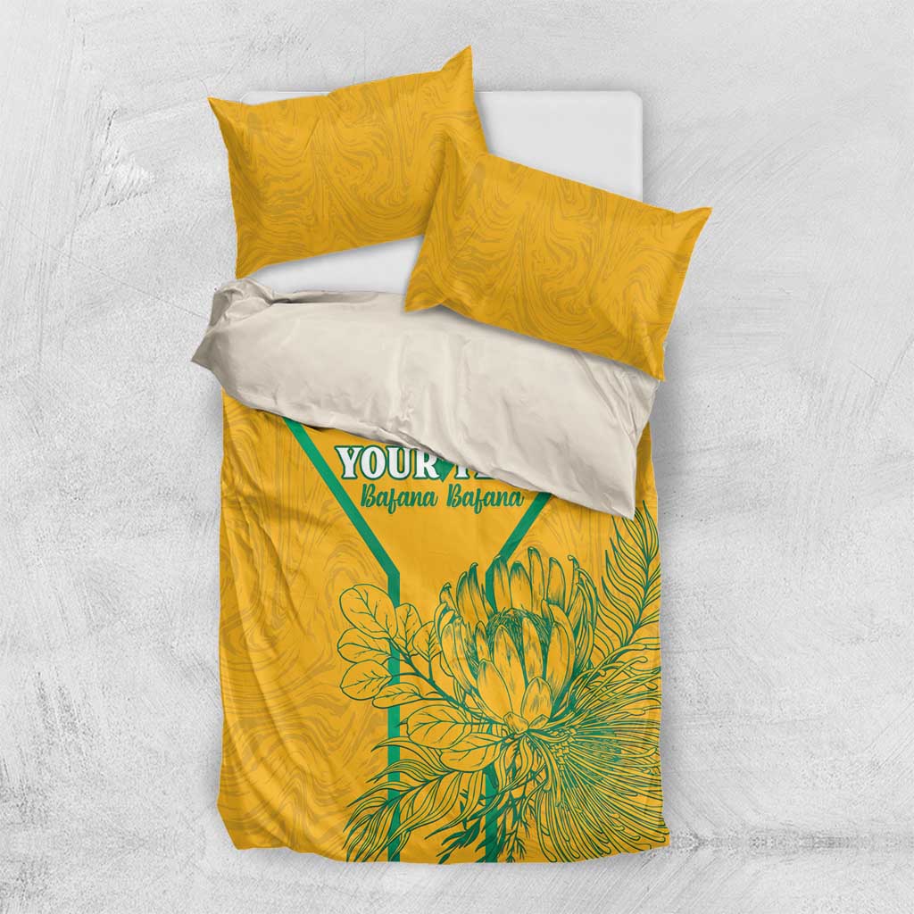 Custom Afro South Africa Soccer Bedding Set Go Champions