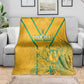 Custom Afro South Africa Soccer Blanket Go Champions