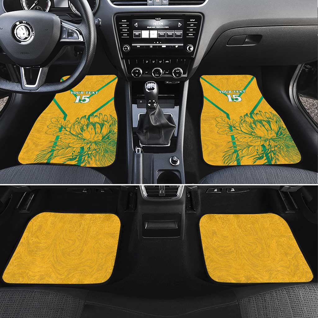 Custom Afro South Africa Soccer Car Mats Go Champions