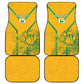 Custom Afro South Africa Soccer Car Mats Go Champions
