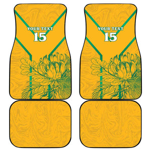 Custom Afro South Africa Soccer Car Mats Go Champions