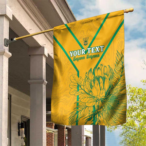 Custom Afro South Africa Soccer Garden Flag Go Champions