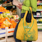 Custom Afro South Africa Soccer Grocery Bag Go Champions