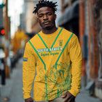 Custom Afro South Africa Soccer Long Sleeve Shirt Go Champions