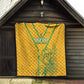 Custom Afro South Africa Soccer Quilt Go Champions
