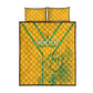 Custom Afro South Africa Soccer Quilt Bed Set Go Champions