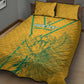 Custom Afro South Africa Soccer Quilt Bed Set Go Champions