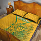 Custom Afro South Africa Soccer Quilt Bed Set Go Champions