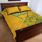 Custom Afro South Africa Soccer Quilt Bed Set Go Champions