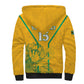 Custom Afro South Africa Soccer Sherpa Hoodie Go Champions