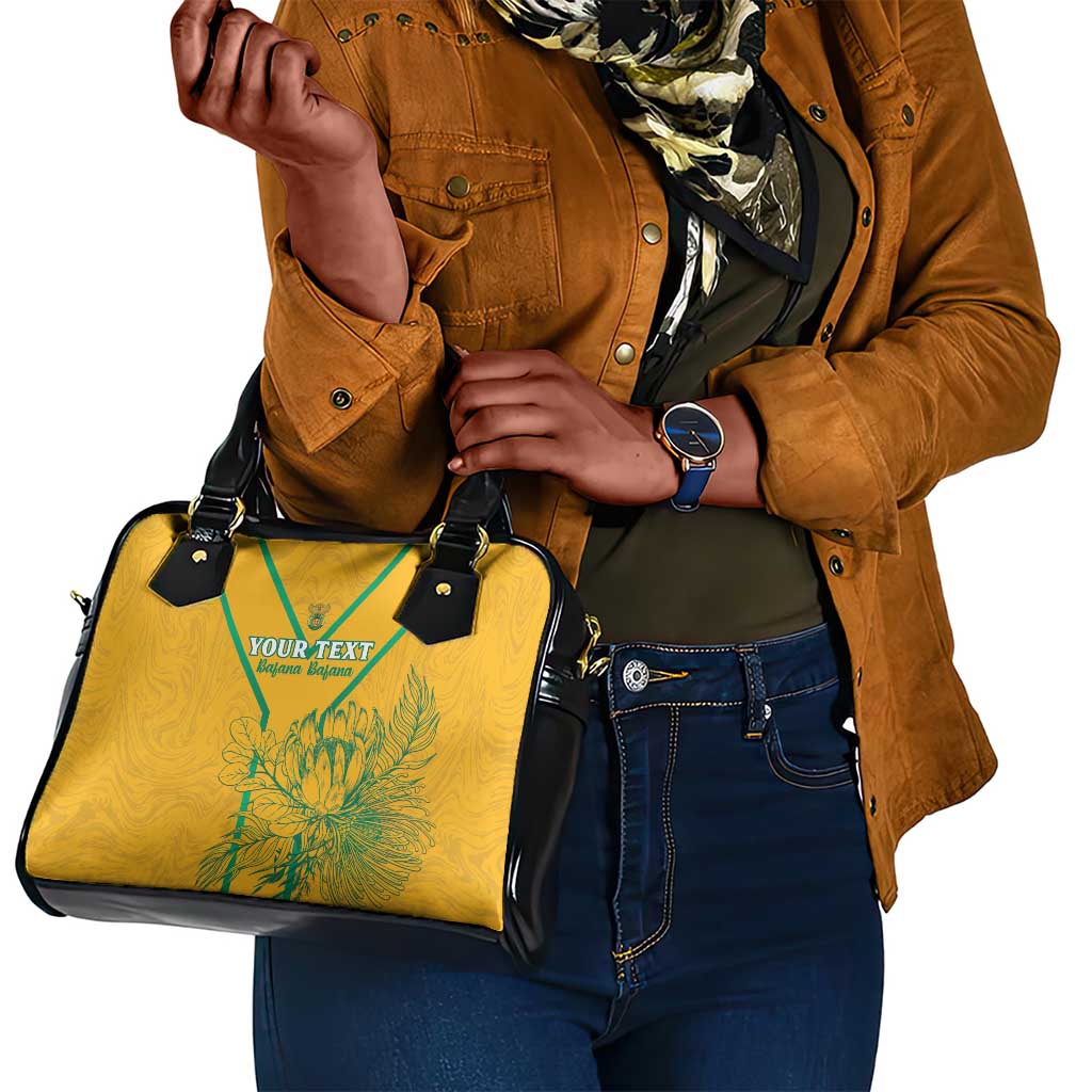 Custom Afro South Africa Soccer Shoulder Handbag Go Champions