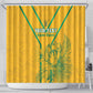 Custom Afro South Africa Soccer Shower Curtain Go Champions