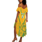 Custom Afro South Africa Soccer Summer Maxi Dress Go Champions