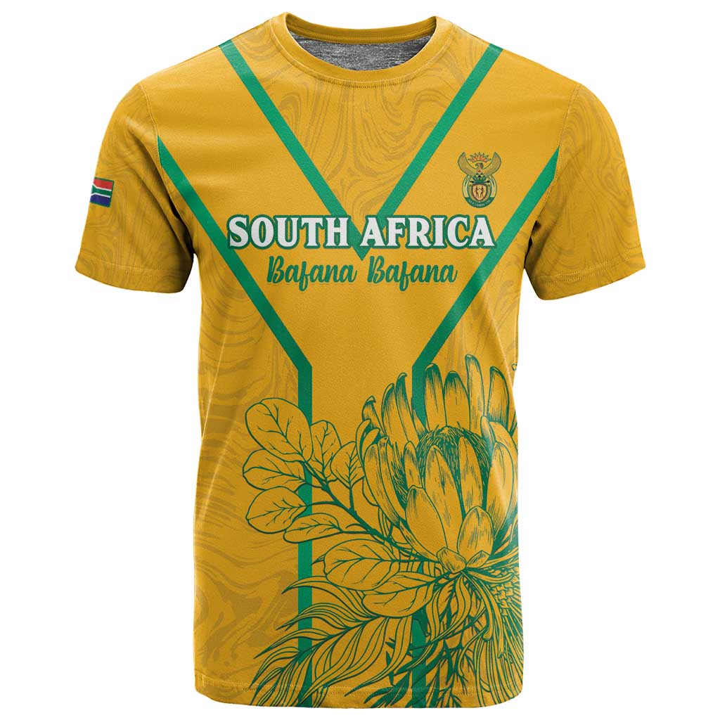 Custom Afro South Africa Soccer T shirt Go Champions