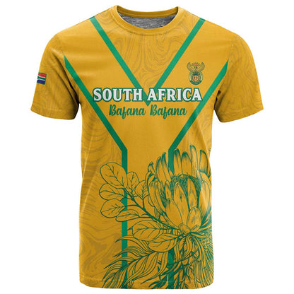 Custom Afro South Africa Soccer T shirt Go Champions