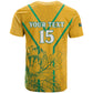Custom Afro South Africa Soccer T shirt Go Champions