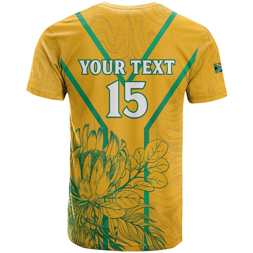 Custom Afro South Africa Soccer T shirt Go Champions