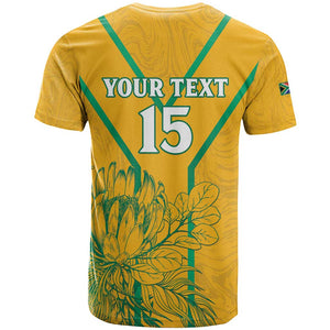 Custom Afro South Africa Soccer T shirt Go Champions