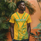 Custom Afro South Africa Soccer T shirt Go Champions