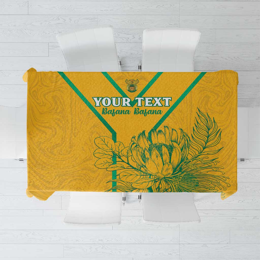 Custom Afro South Africa Soccer Tablecloth Go Champions