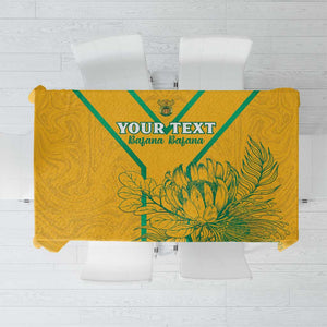 Custom Afro South Africa Soccer Tablecloth Go Champions