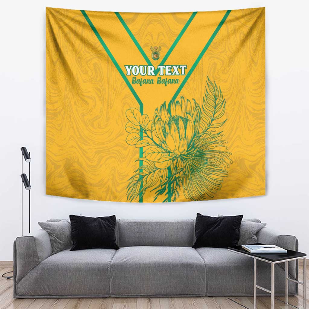 Custom Afro South Africa Soccer Tapestry Go Champions