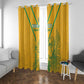 Custom Afro South Africa Soccer Window Curtain Go Champions