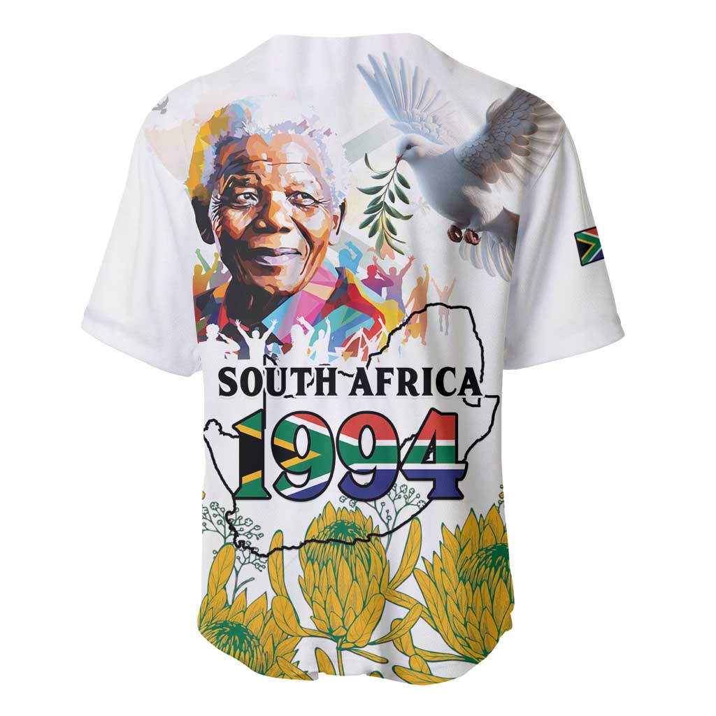 Afro South Africa Freedom Day Baseball Jersey Nelson Mandela