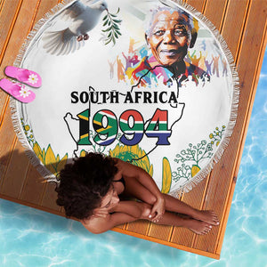 Afro South Africa Freedom Day Beach Blanket Nelson Mandela
