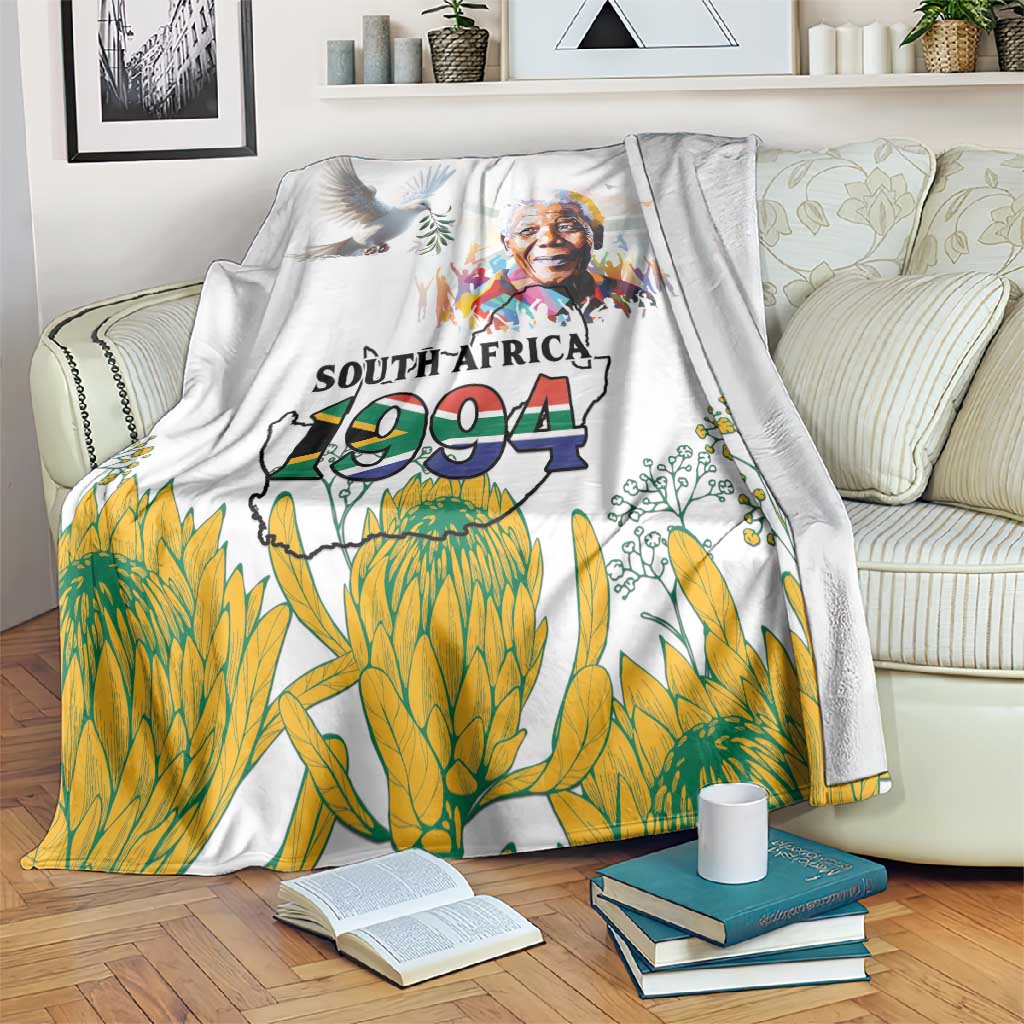 Afro South Africa Freedom Day Blanket Nelson Mandela