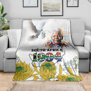 Afro South Africa Freedom Day Blanket Nelson Mandela