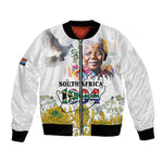 Afro South Africa Freedom Day Bomber Jacket Nelson Mandela